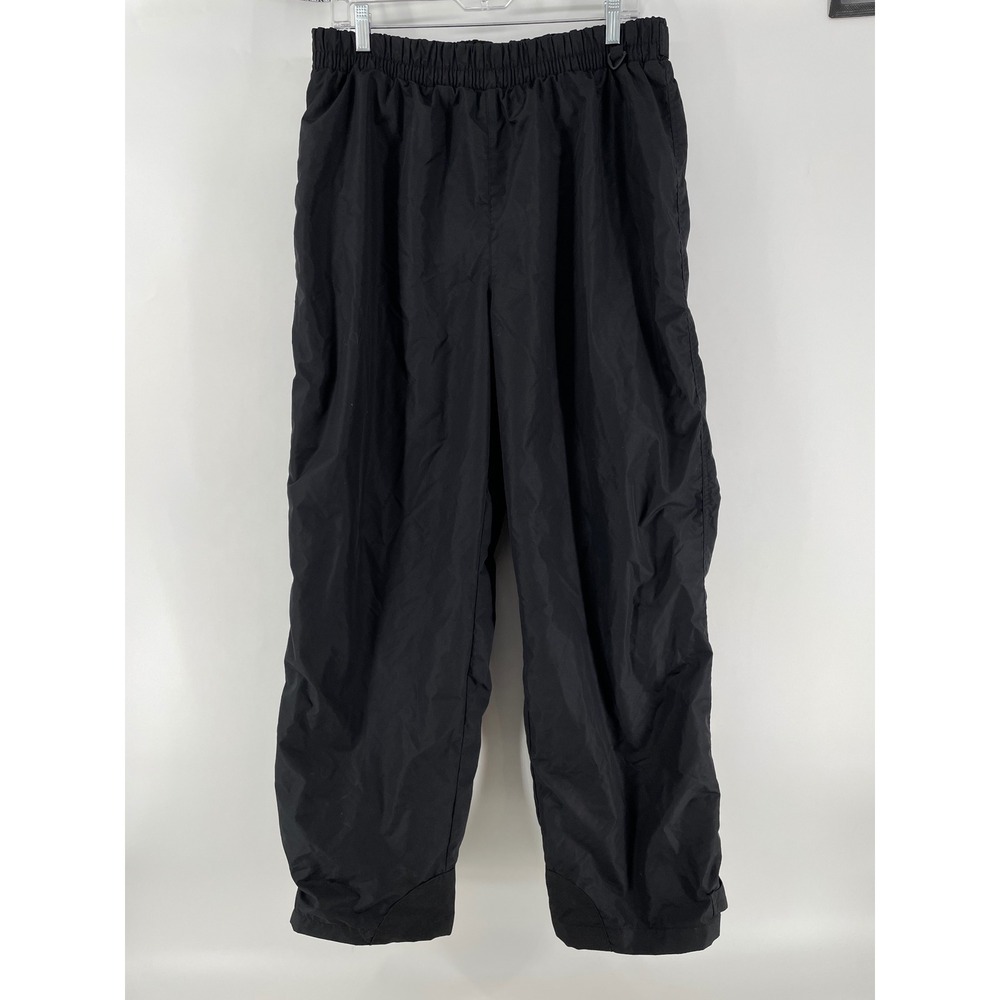Columbia Nylon Windbreaker Pants Mens XL Black SM8060 Elastic Waist‎ Hiking